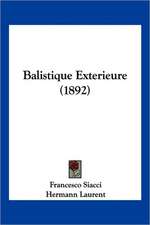 Balistique Exterieure (1892)