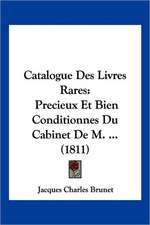 Catalogue Des Livres Rares