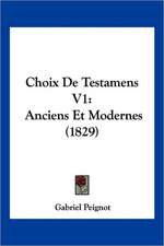 Choix De Testamens V1