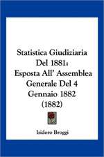 Statistica Giudiziaria Del 1881