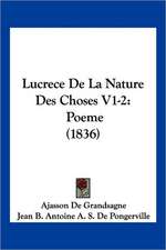 Lucrece De La Nature Des Choses V1-2