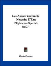 Des Alienes Criminels