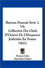 Barreau Francais Serie 1, V9