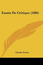 Essais De Critique (1886)