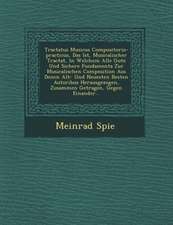 Tractatus Musicus Compositorio-Practicus, Das Ist, Musicalischer Tractat, in Welchem Alle Gute Und Sichere Fundamenta Zur Musicalischen Composition Au