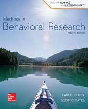 Methods in Behavioral Research with Connect Plus Access Card