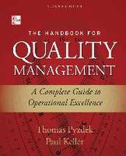 The Handbook of Quality Management 2e (Pb)