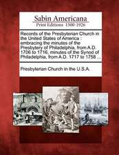 Records of the Presbyterian Church in the United States of America