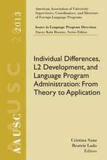 Aausc 2013 Volume - Issues in Language Program Direction: From Theory to