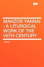 Mahzor Yannai