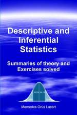 Descriptive and Inferential Statistics - Summaries of Theory and Exercises Solved