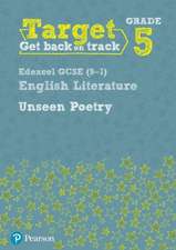 Target Grade 5 Unseen Poetry Edexcel GCSE (9-1) Eng Lit Workbook