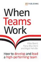 When Teams Work: How to develop and lead a high-performing team