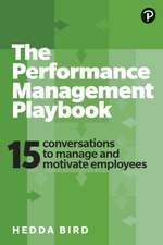 The Performance Management Playbook