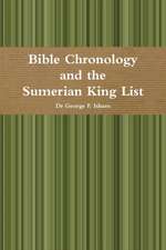 Bible Chronology and the Sumerian King List