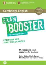 Cambridge English Exam Booster for First and First for Schools with Answer Key with Audio