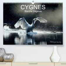 CYGNES. Blanche Elégance(Premium, hochwertiger DIN A2 Wandkalender 2020, Kunstdruck in Hochglanz)