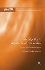 Social Policy in Sub-Saharan African Context: In Search of Inclusive Development