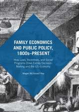 Family Economics and Public Policy, 1800s–Present: How Laws, Incentives, and Social Programs Drive Family Decision-Making and the US Economy