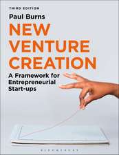 New Venture Creation: A Framework for Entrepreneurial Start-ups