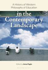 A History of Western Philosophy of Education in the Contemporary Landscape