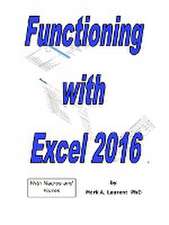 Functioning with Excel 2016