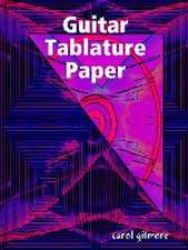 Guitar Tablature Paper