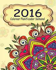 2016 Colorear Planificador Semanal