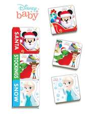 Disney Baby Santa, Stockings, Snow