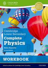 Cambridge Lower Secondary Complete Physics: Workbook (Second Edition)