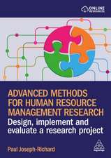Advanced Methods for Human Resource Management R – Design, Implement and Evaluate a Research Project