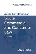 Avizandum Statutes on Scots Commercial and Consumer Law