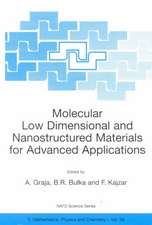 Molecular Low Dimensional and Nanostructured Materials for Advanced Applications