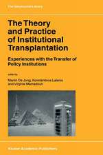 The Theory and Practice of Institutional Transplantation: Experiences with the Transfer of Policy Institutions