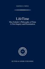 Lifetime: Max Scheler’s Philosophy of Time