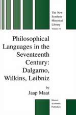 Philosophical Languages in the Seventeenth Century