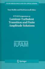 IUTAM Symposium on Laminar-Turbulent Transition and Finite Amplitude Solutions