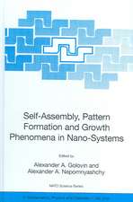 Self-Assembly, Pattern Formation and Growth Phenomena in Nano-Systems: Proceedings of the NATO Advanced Study Institute, held in St. Etienne de Tinee, France, August 28 - September 11, 2004