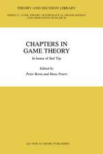 Chapters in Game Theory