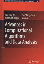 Advances in Computational Algorithms and Data Analysis