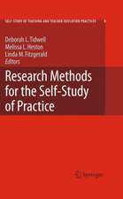 Research Methods for the Self-Study of Practice