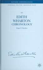 An Edith Wharton Chronology