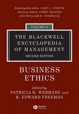 The Blackwell Encyclopedia of Management – Business Ethics V 2 2e