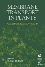 Membrane Transport in Plants Annual Plant Reviews, Volume 15