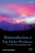 Reintroduction of Top–Order Predators