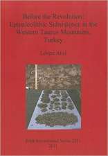 Before the Revolution: Epipaleolithic Subsistence in the Western Taurus Mountains, Turkey