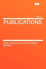 Publications Volume 1