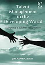 Talent Management in the Developing World: Adopting a Global Perspective