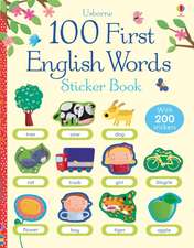 100 First Words in English Sticker Book