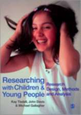 Researching with Children and Young People: Research Design, Methods and Analysis